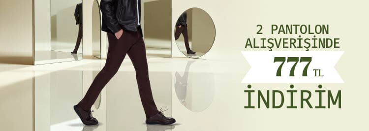 2 Pantolon Alana 777 TL İndirim Fırsatı