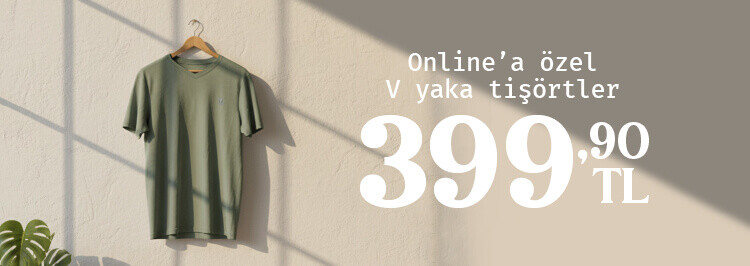 V Yaka Tişörtler 399,90 TL