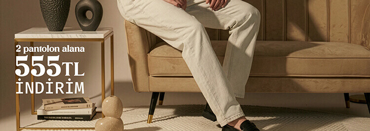 2 Pantolon Alana 555 TL İndirim