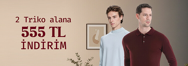 2 Triko Alana 555 TL İndirim
