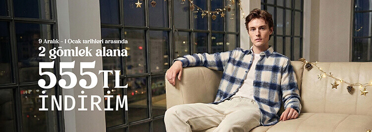 2 Gömlek Alana 555 TL İndirim
