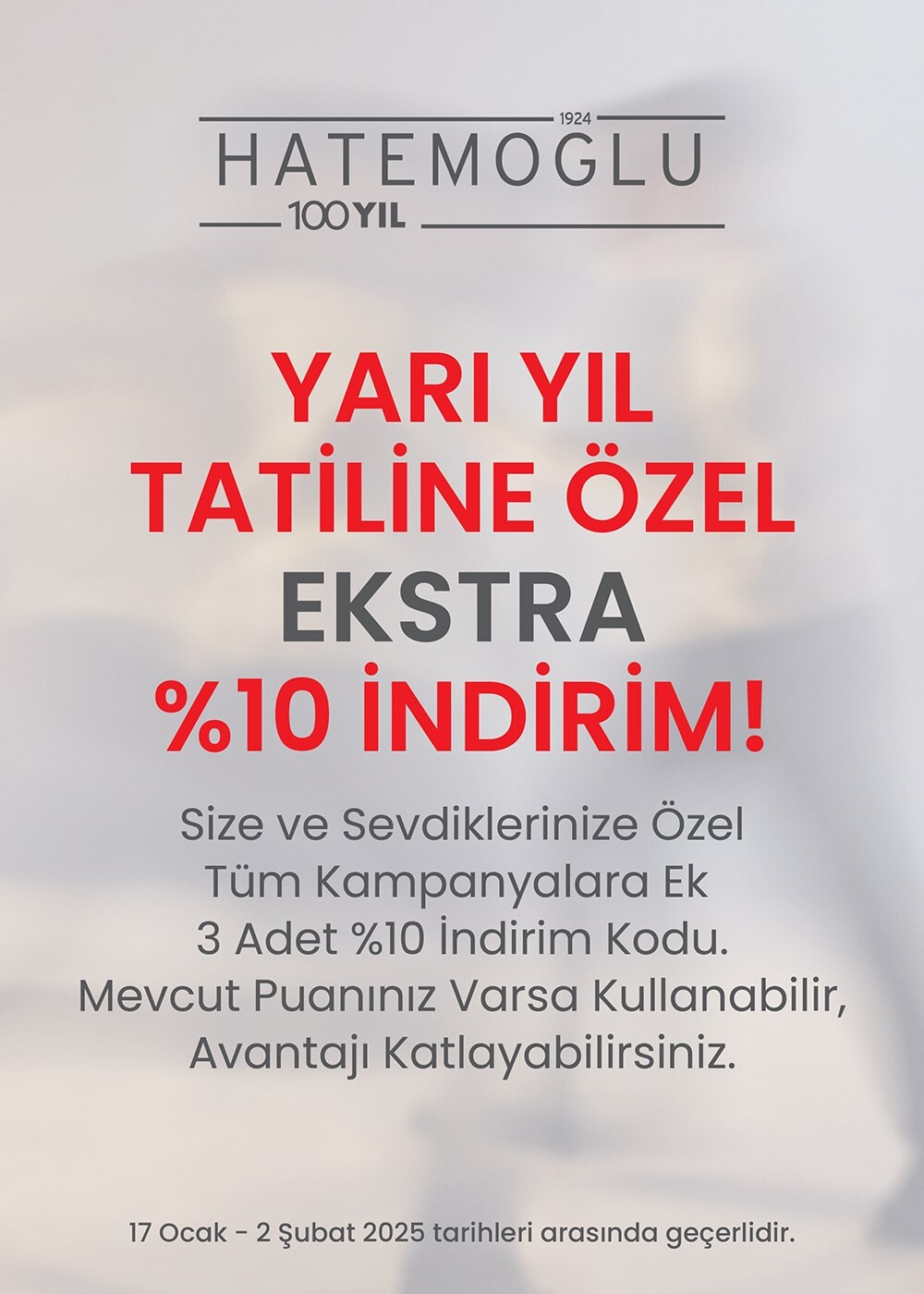 Yarı Yıl Tatiline Özel Kampanya