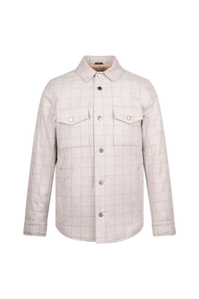 Bej Dinamik Fit Elyaflı Mont - Hatemoğlu