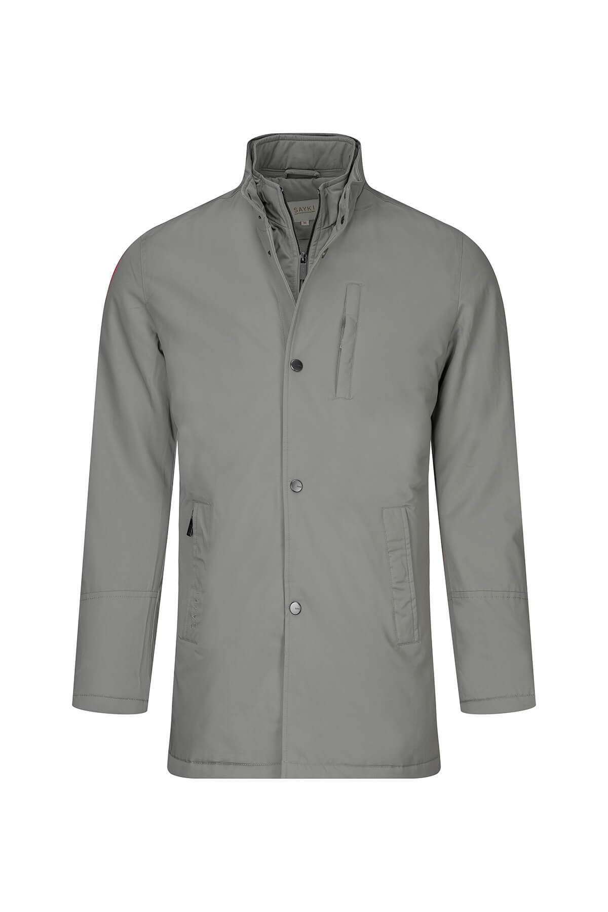 Bej Slim Fit Hakim Yaka 100% Pamuk Pardösü