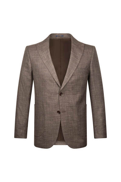 Fındık Regular Fit Sivri Yaka Klasik Ceket - HATEMOĞLU