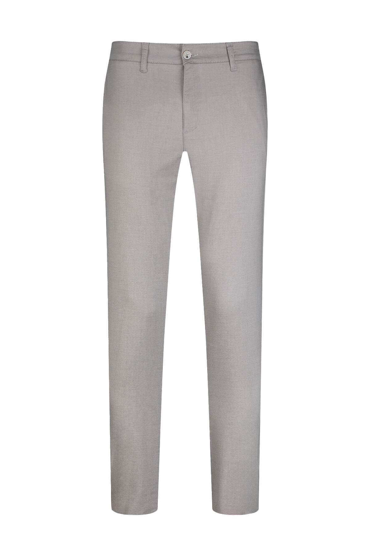 Gri Regular Fit Yandan Cepli Pamuklu Jogger Pantolon