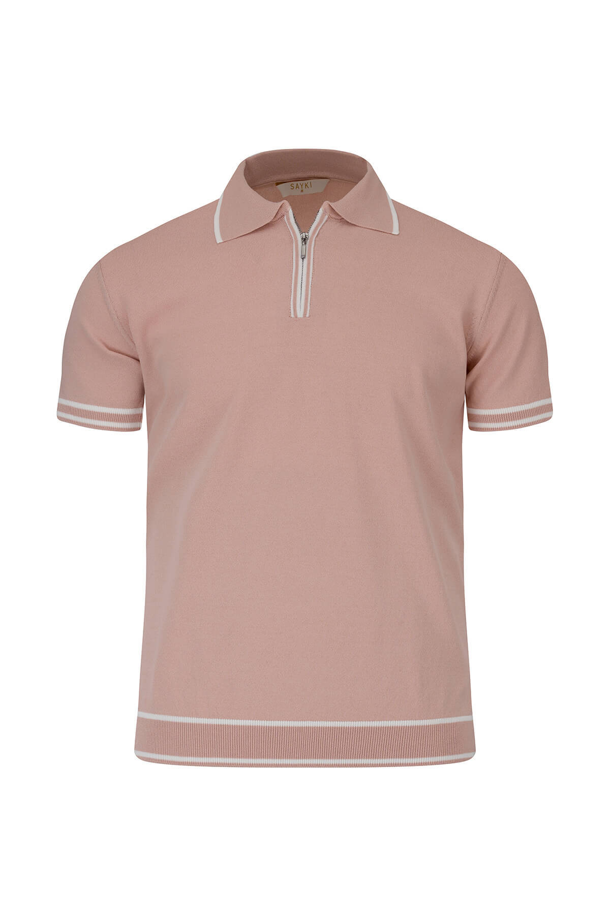 Gül Kurusu Regular Fit Polo Yaka Rayon Tişört
