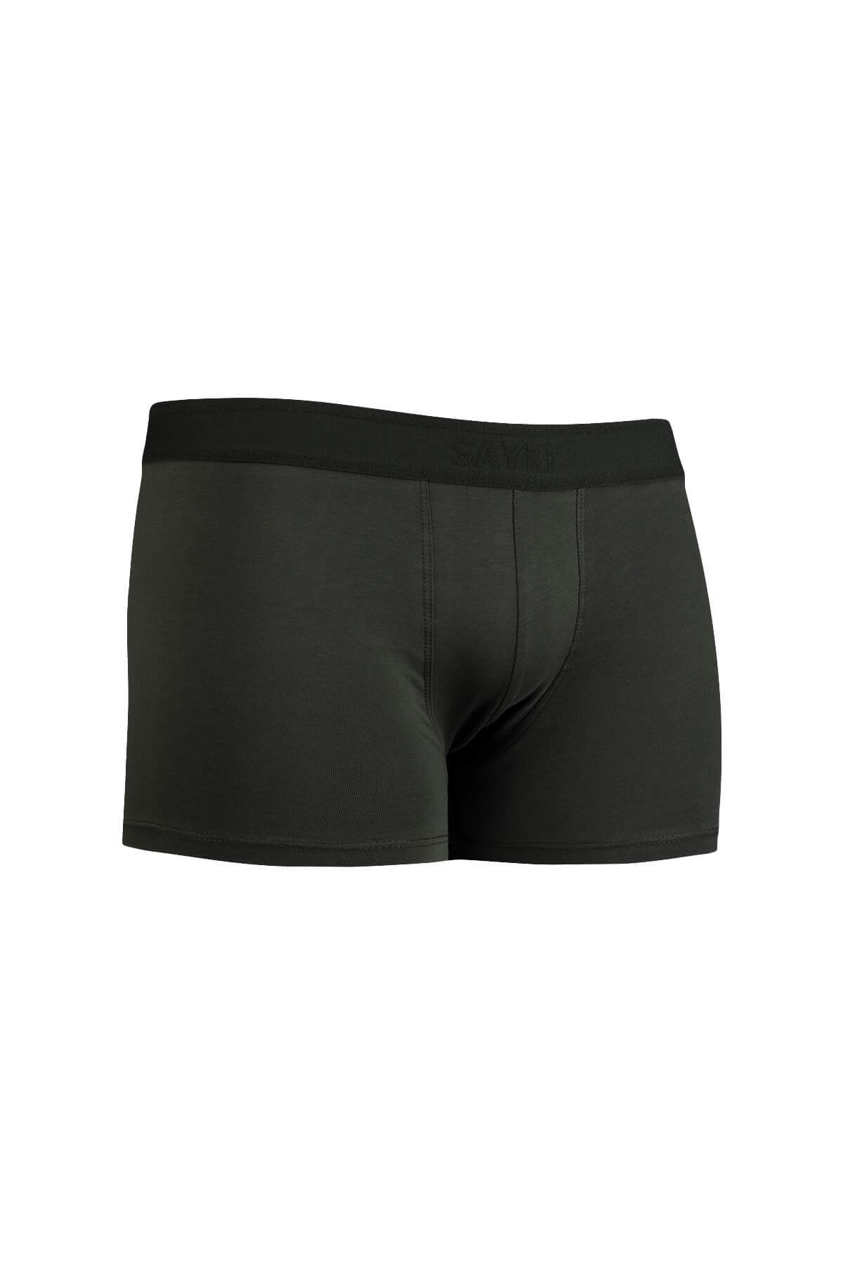 Haki Pamuklu Boxer