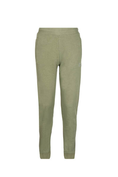 Haki Regular Fit Yandan Cepli Pamuklu Eşofman Altı - HTML