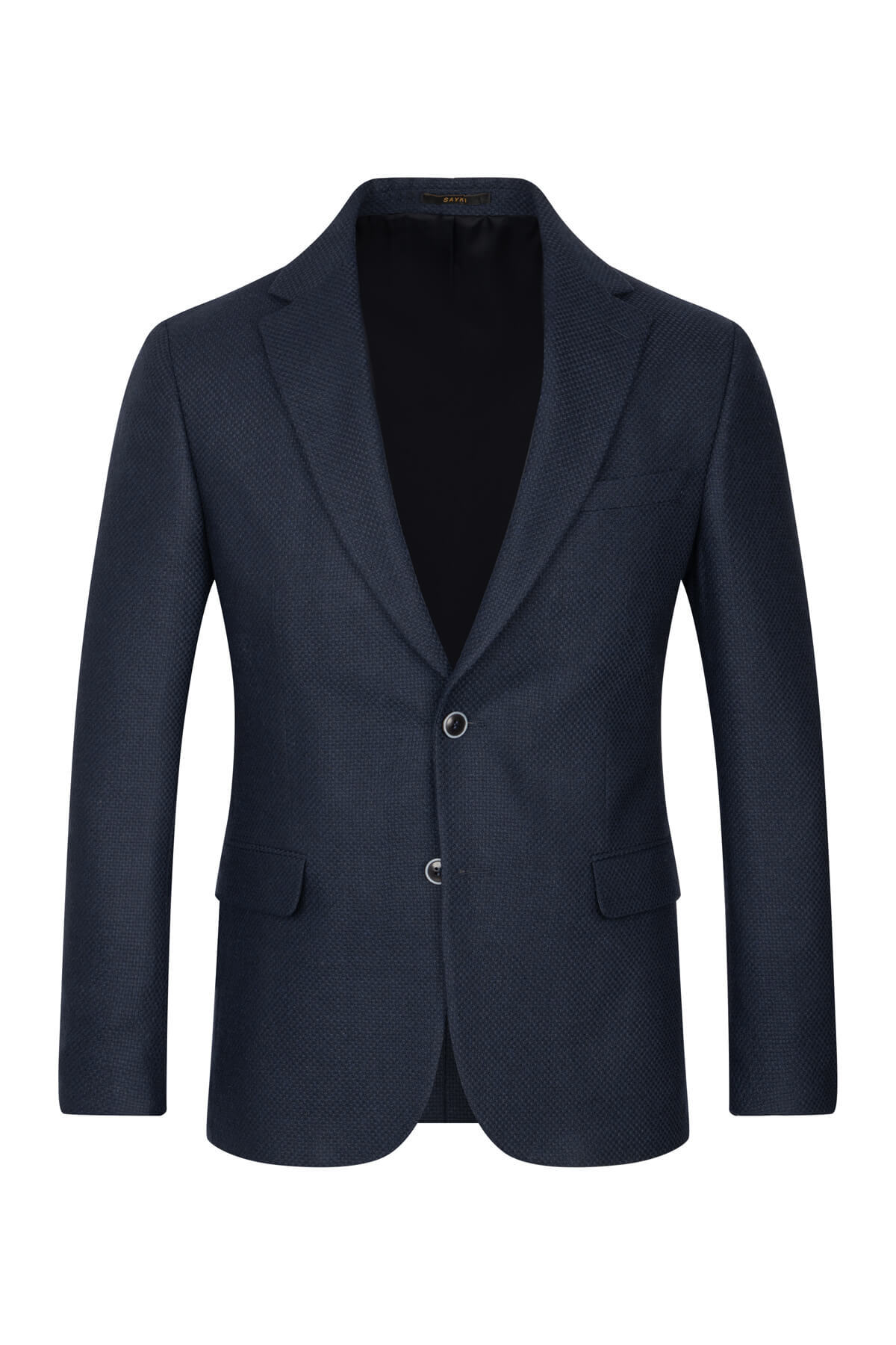 Lacivert Comfort Fit Mono Yaka Klasik Ceket