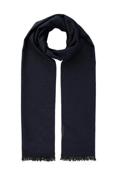 Lacivert Çift Taraflı Atkı - Hatemoğlu