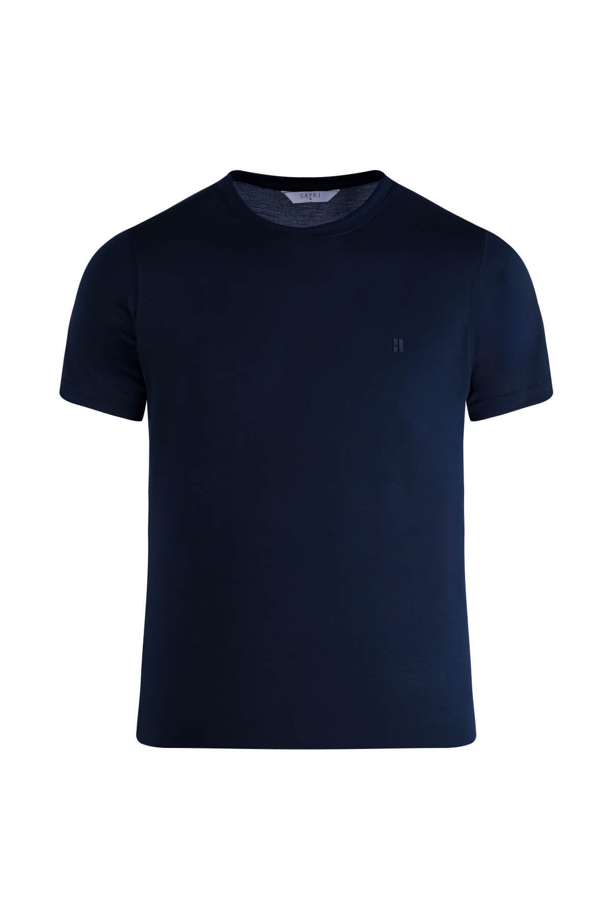 Lacivert Regular Fit Bisiklet Yaka Tişört