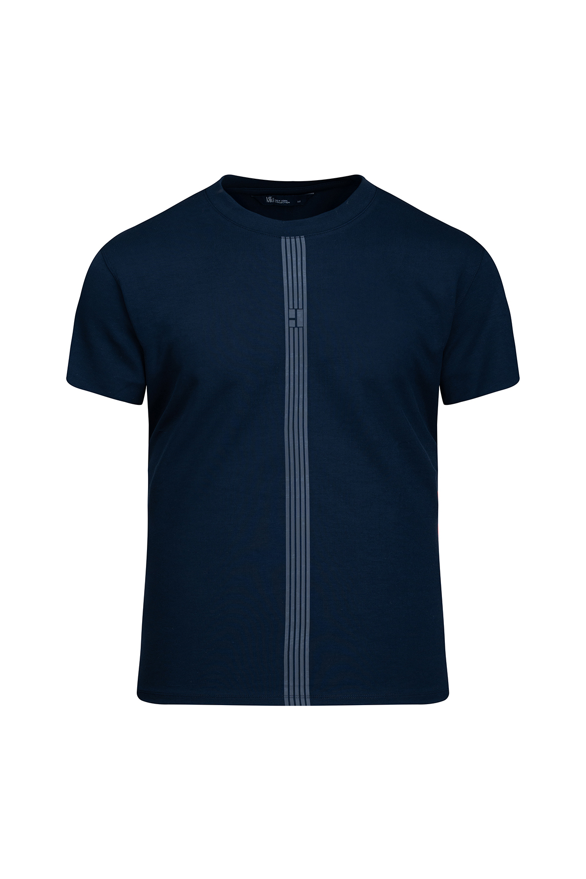 Lacivert Regular Fit Bisiklet Yaka Tişört