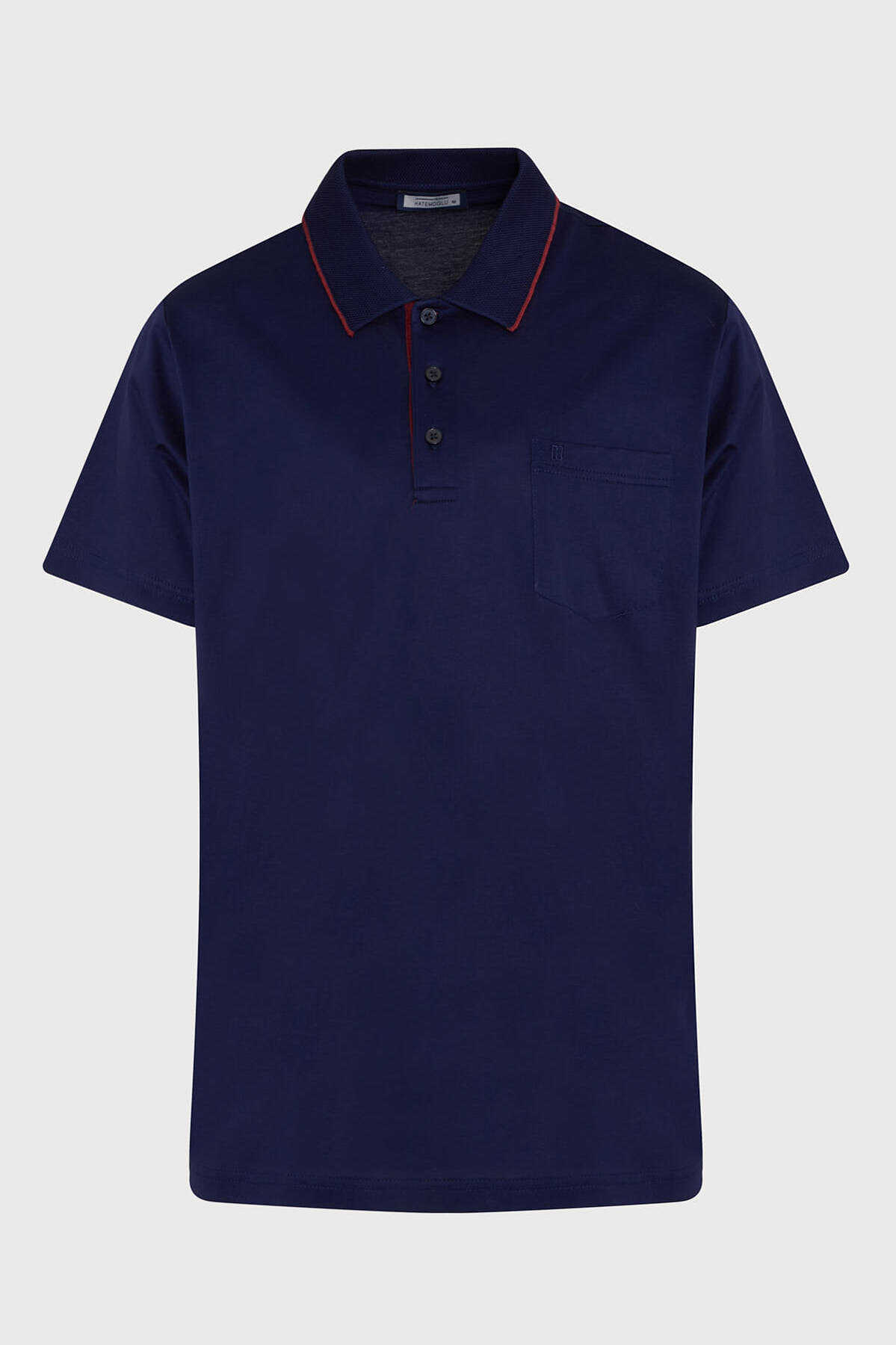 Lacivert Regular Fit Merserize Polo Yaka %100 Pamuk Tişört
