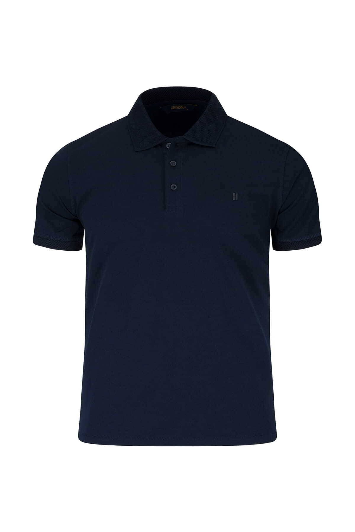 Lacivert Regular Fit  Polo Yaka Pamuklu Tişört