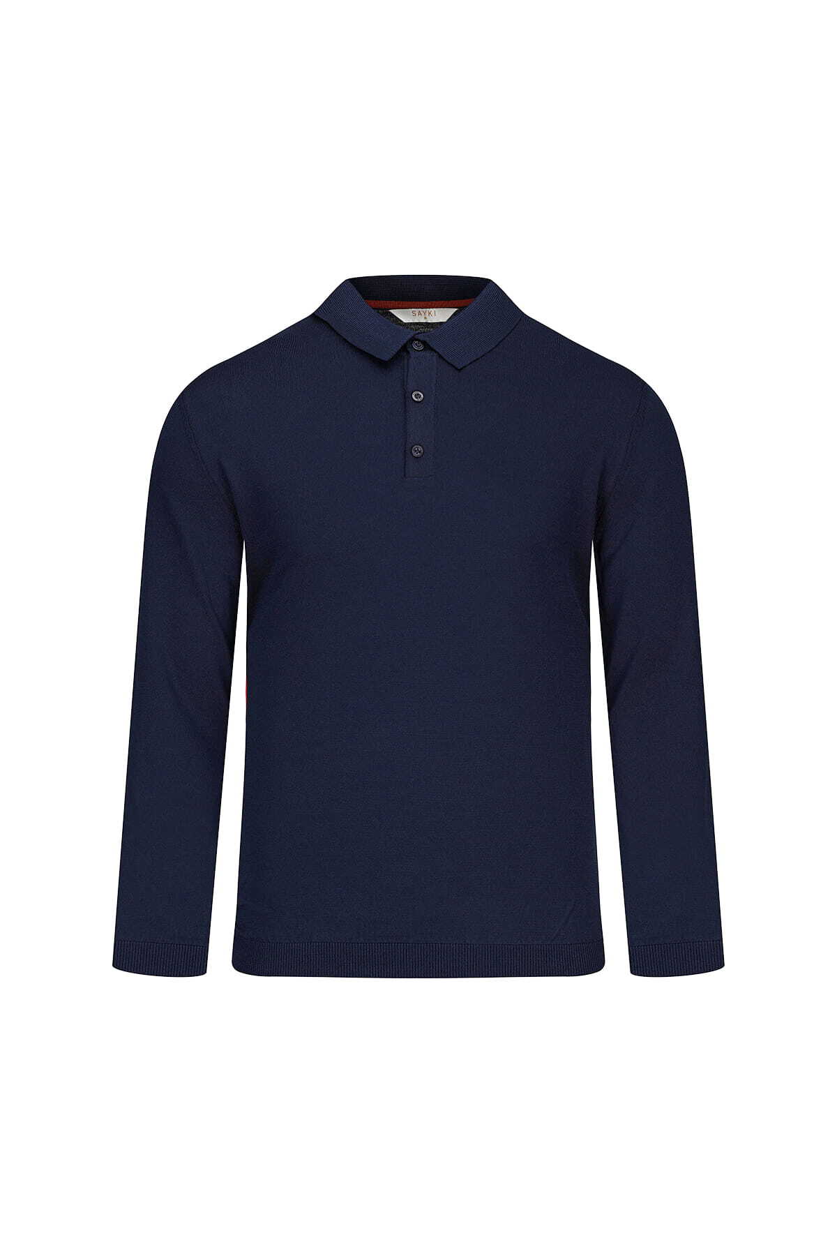 Lacivert Regular Fit Polo Yaka Rayon Kazak