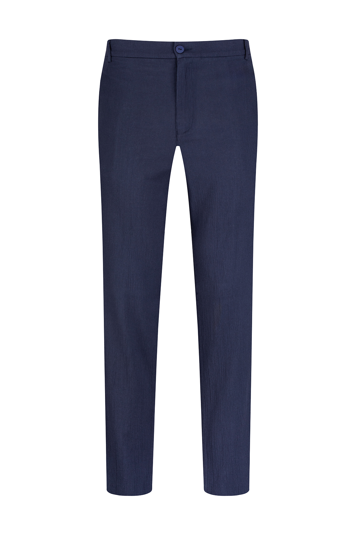 Lacivert Regular Fit Yandan Cepli 100% Pamuk Jogger Pantolon