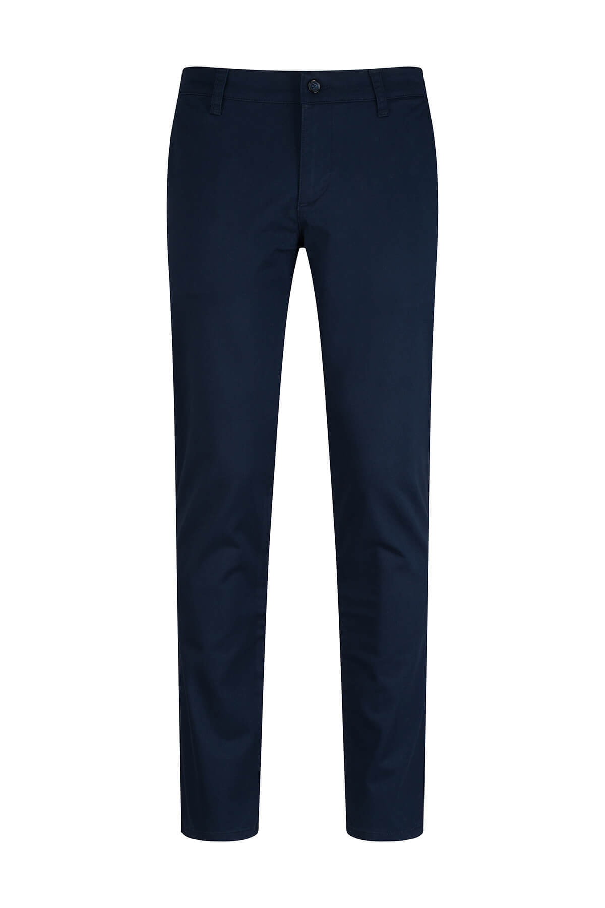Lacivert Regular Fit Yandan Cepli Kanvas Pantolon