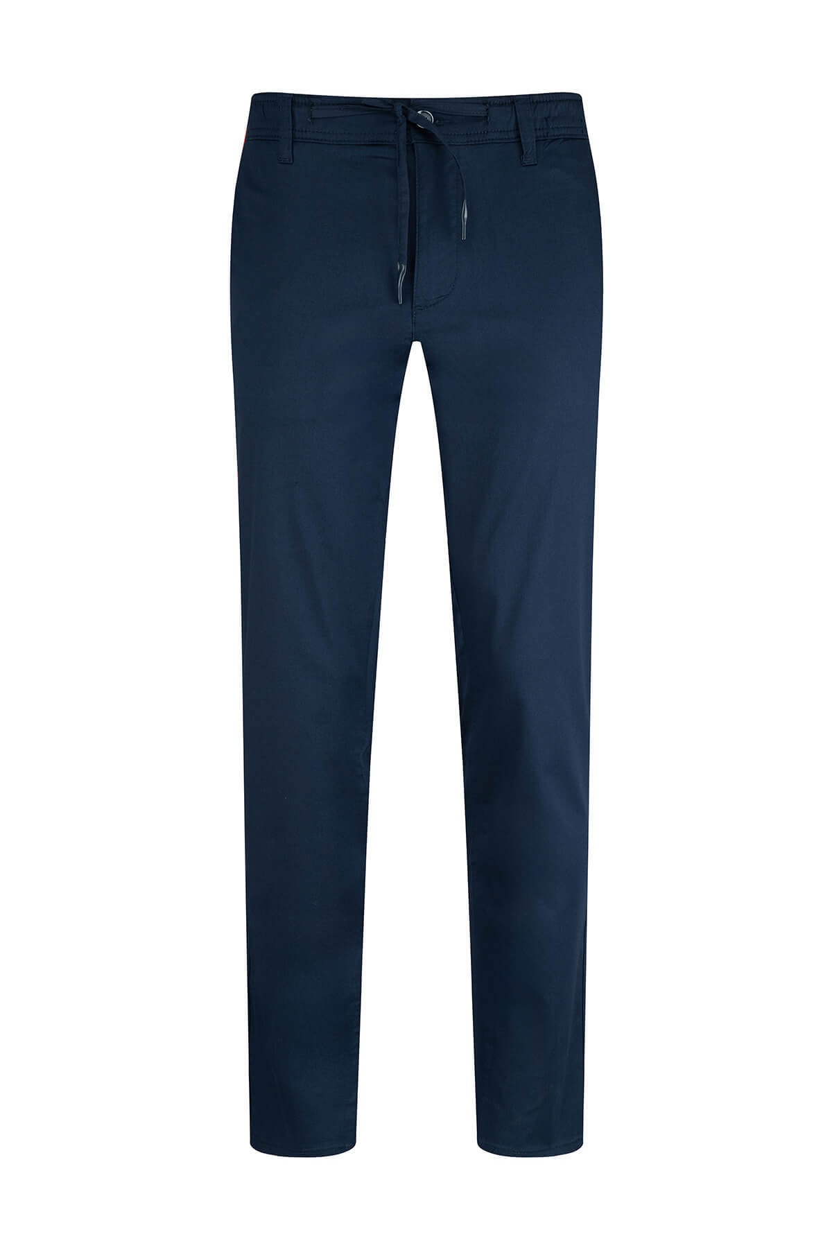 Lacivert Regular Fit Yandan Cepli Pamuklu Jogger Pantolon
