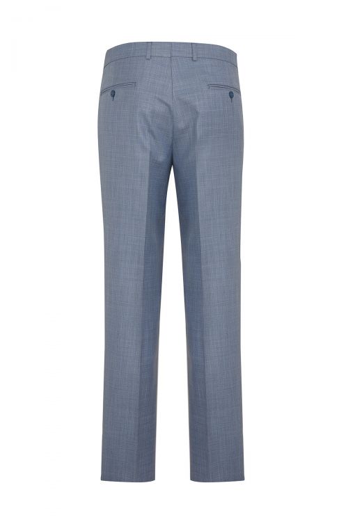 Hatemoğlu Mavi Kareli Regular Pantolon. 2