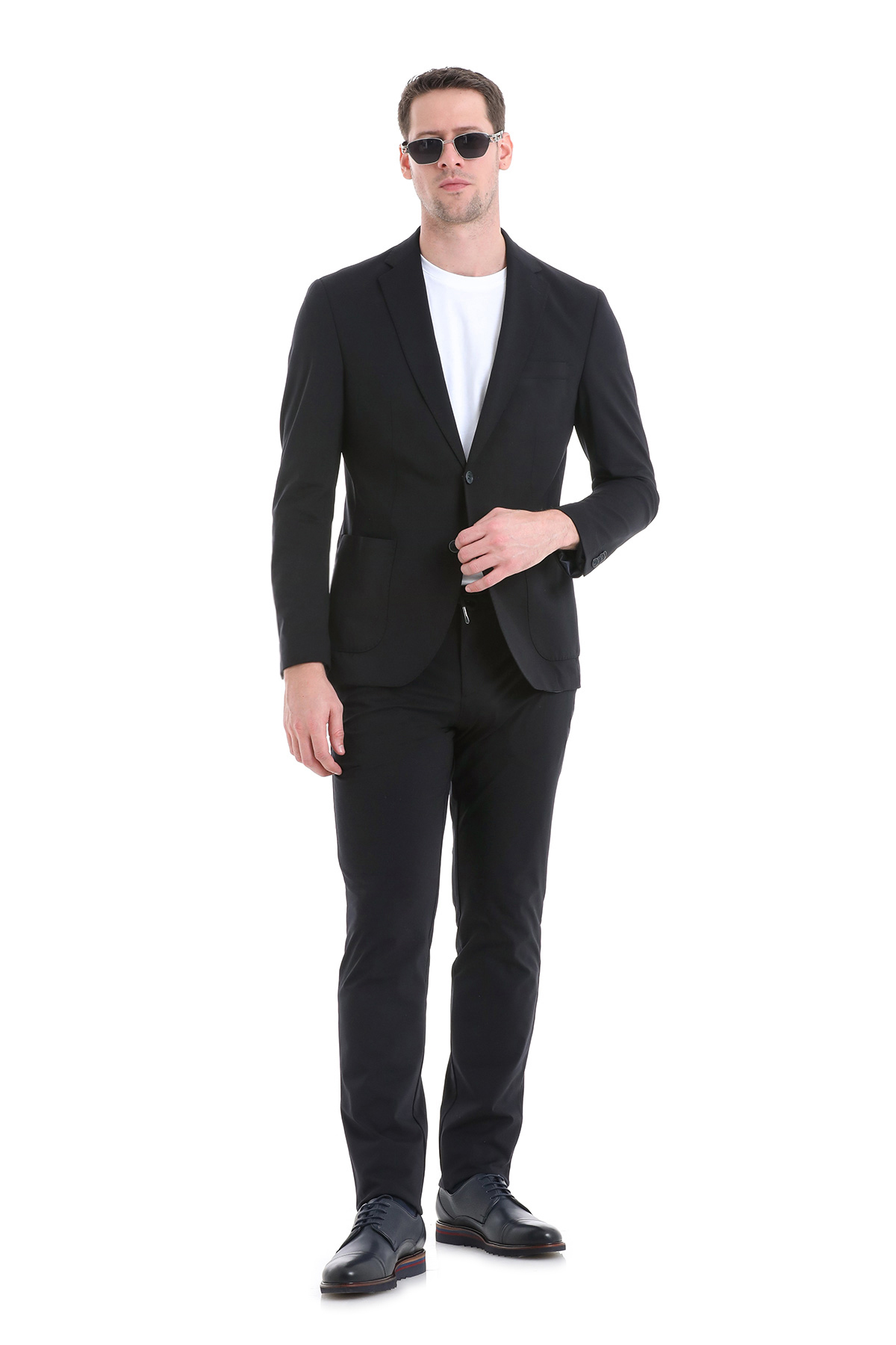 Performans Suit Siyah Slim Fit Takım Elbise