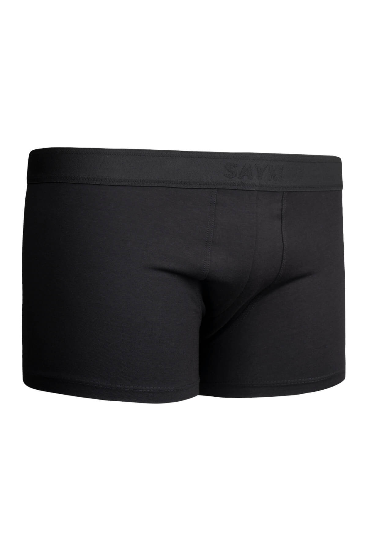 Siyah Pamuklu Boxer