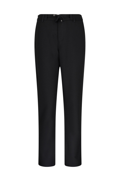 Siyah Rahat Kesim Yandan Cepli Jogger Pantolon - Hatem Saykı