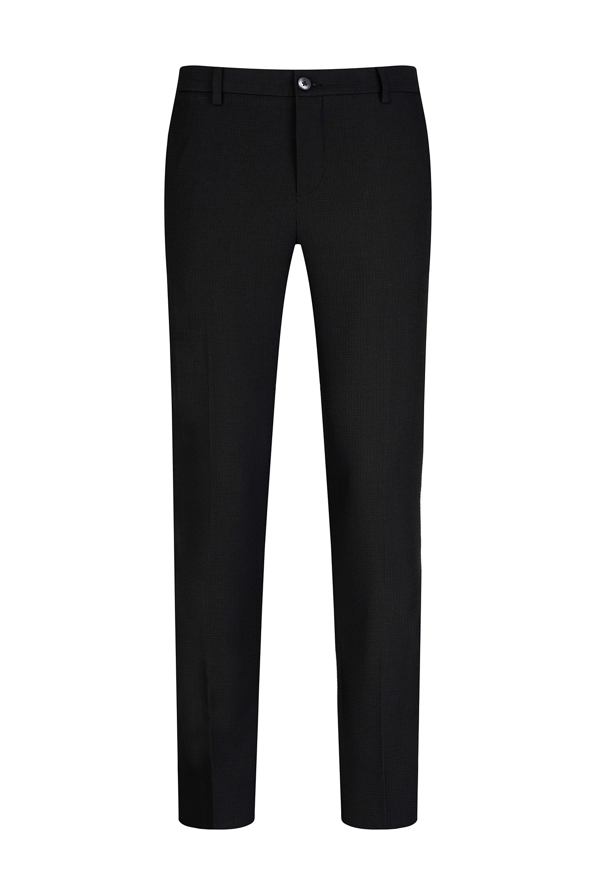Siyah Rahat Kesim Yandan Cepli Jogger Pantolon