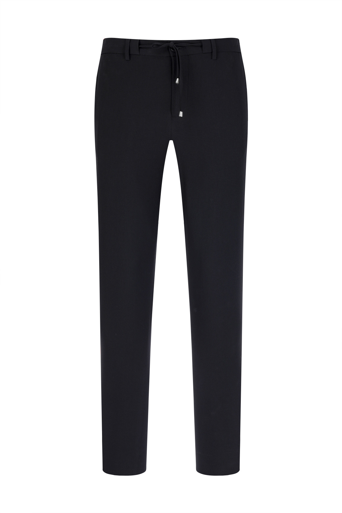Siyah Rahat Kesim Yandan Cepli Jogger Pantolon
