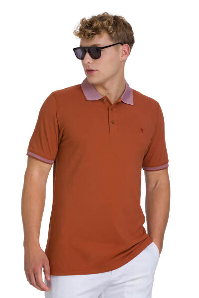 Tarçın Regular Fit 100% Pamuklu Polo Yaka Tişört - HATEMOĞLU