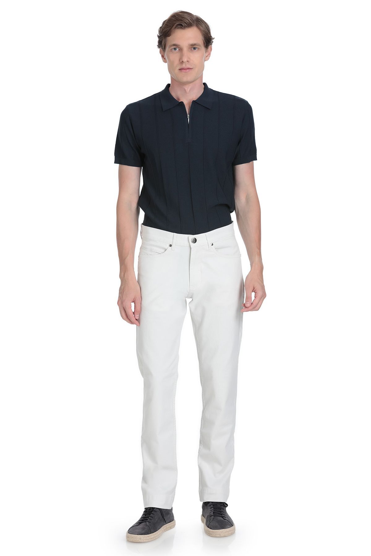 Taş Regular Fit Pamuklu 5 Cep Kanvas Pantolon
