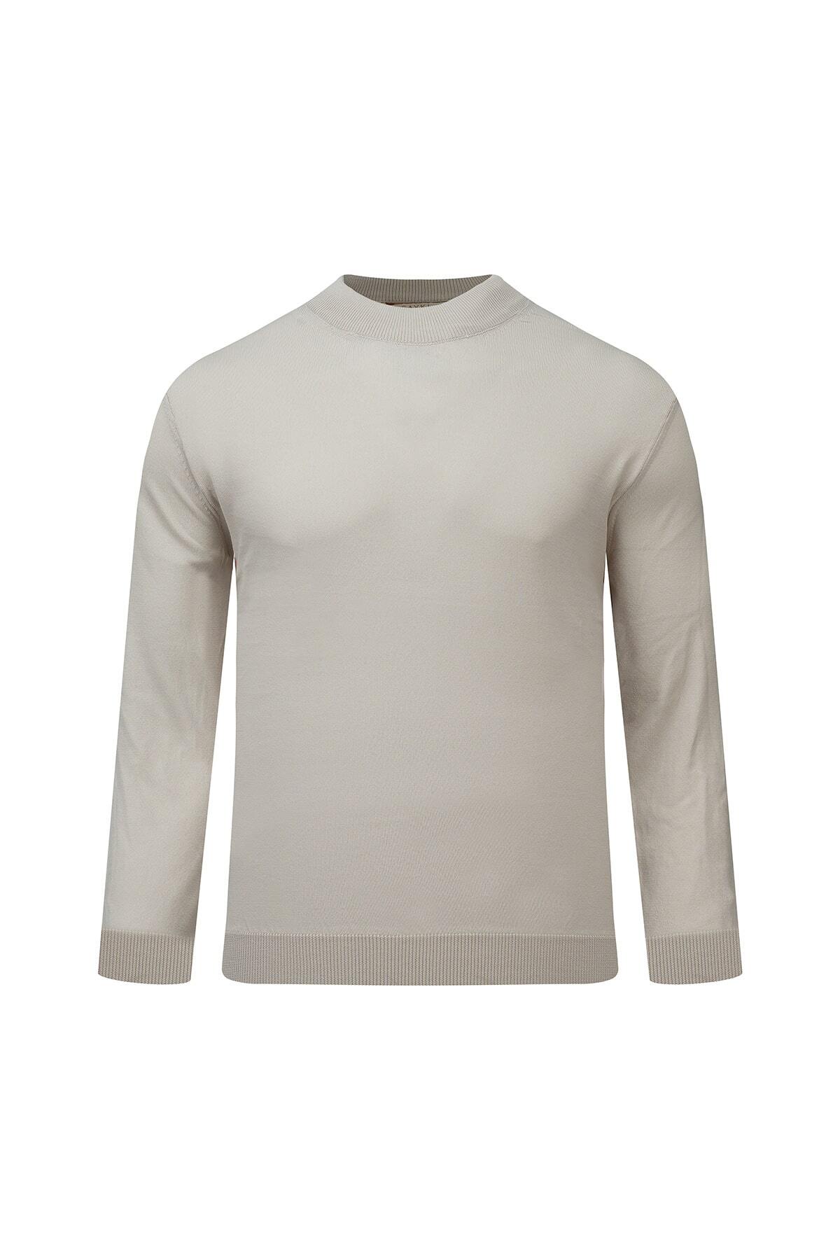 Taş Regular Fit Yarım Balıkçı Yaka Rayon Kazak