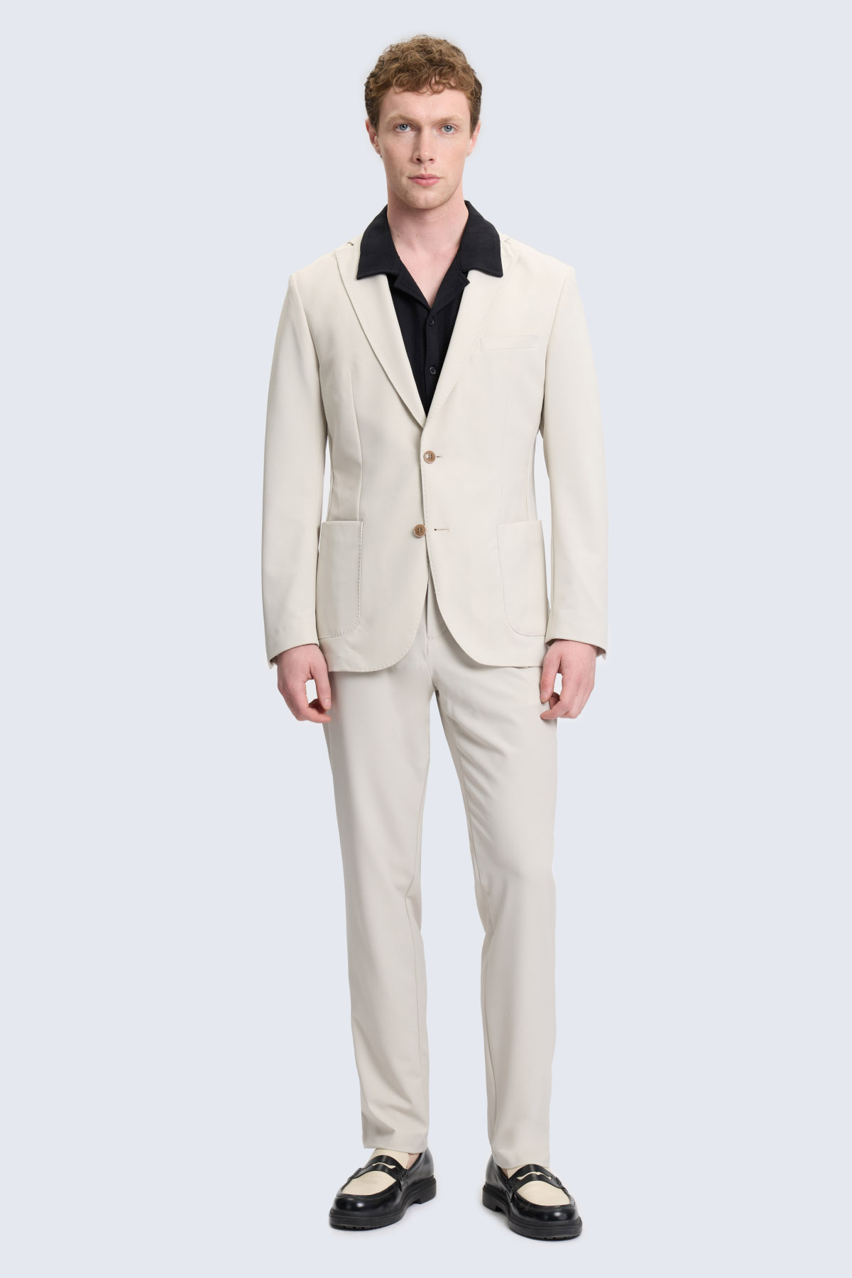Taş Slim Fit Mono Yaka Casual Takım Elbise