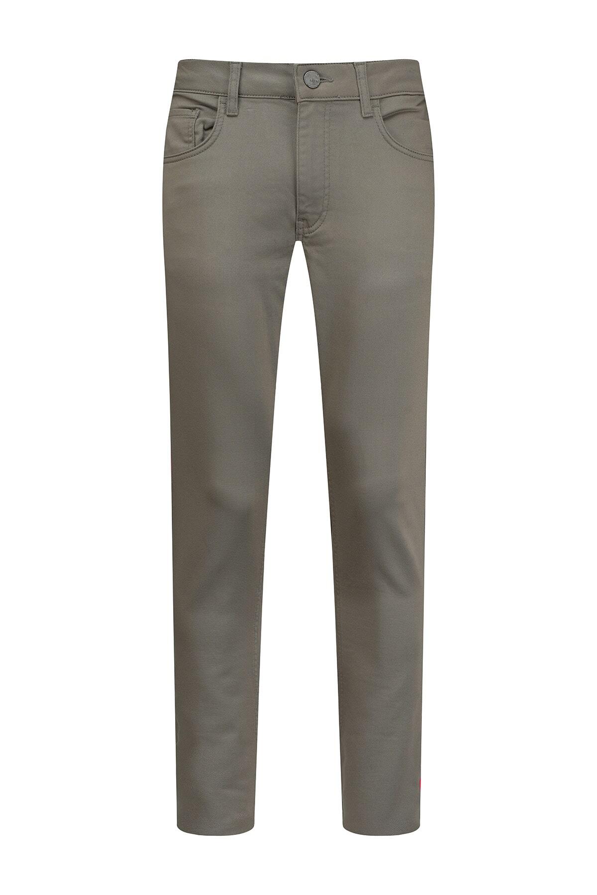 Taş Slim Fit Pamuklu 5 Cep Kanvas Pantolon