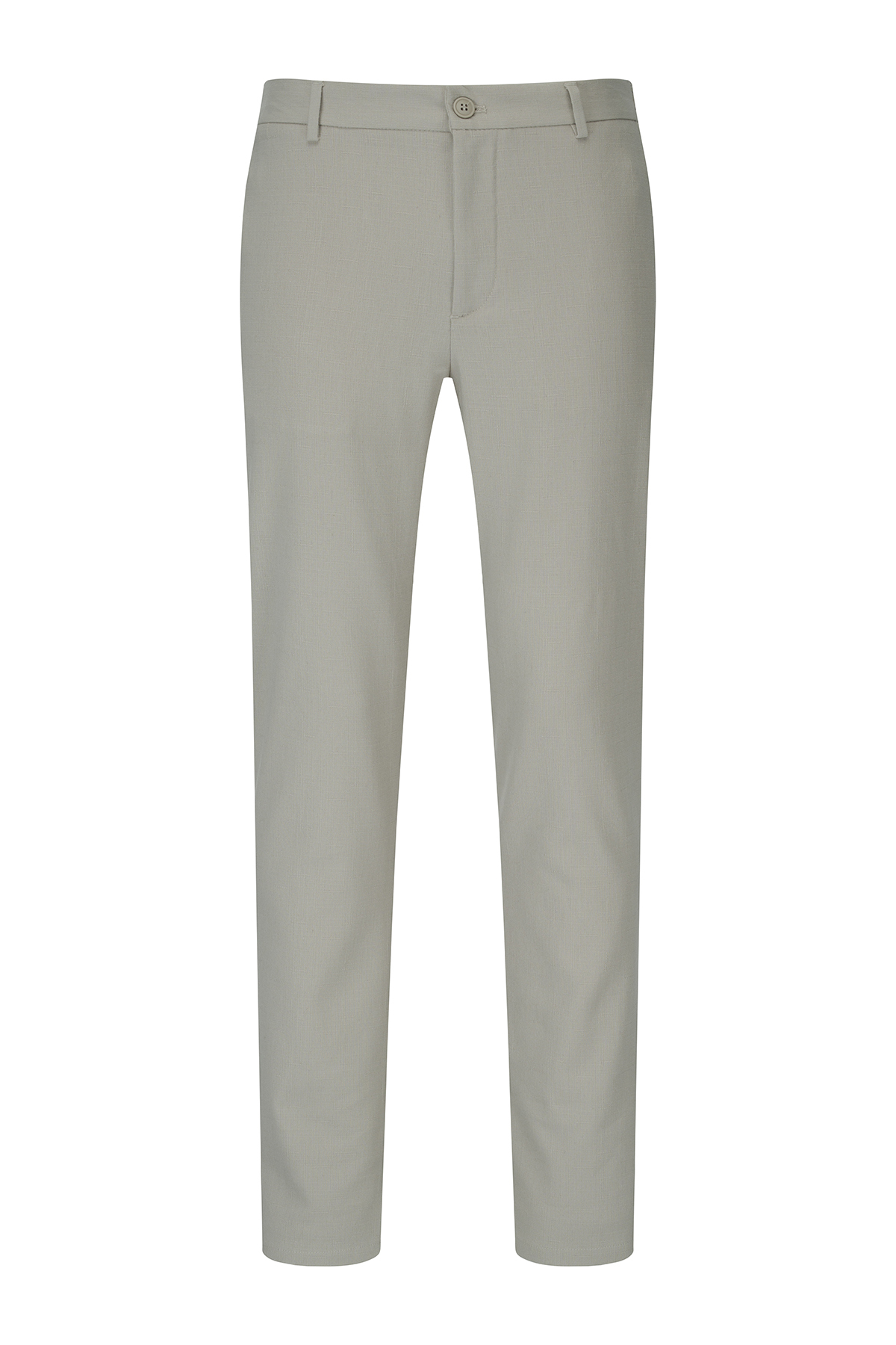 Yeşil Rahat Kesim Yandan Cepli Keten Jogger Pantolon